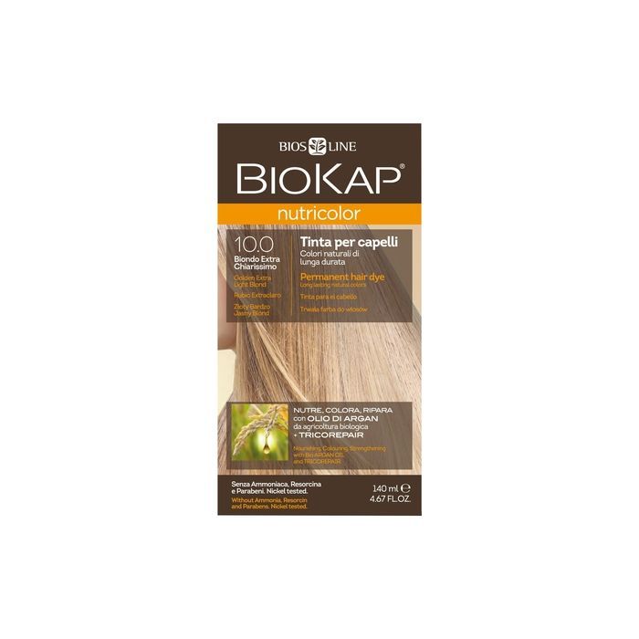 Biokap Nutricolor, farba,d/wl.,10.0,zloty,b.jasny blond,140 ml main product photo