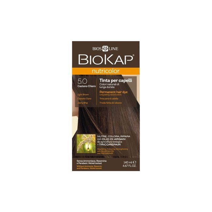 Biokap Nutricolor, farba,d/wl., 5.0,jasny braz, 140 ml main product photo