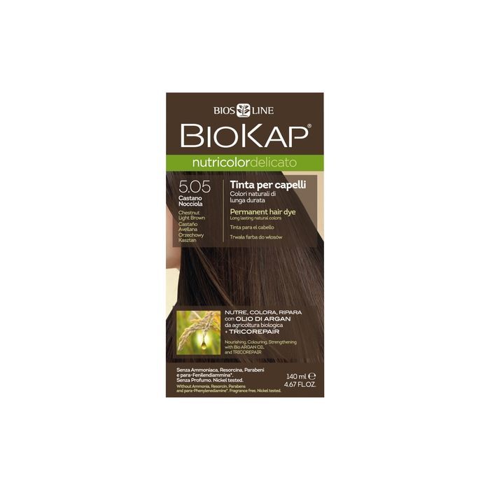 Biokap Nutricolor Delic, farba,d/wl,5.05,orzech.kaszt.,140ml main product photo