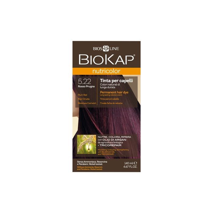 Biokap Nutricolor, farba,d/wl., 5.22,sliwk.czerwien, 140 ml main product photo