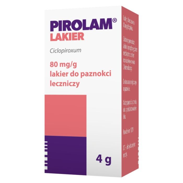 Pirolam, 80 mg/g, lakier do paznokci leczniczy, 4 g main product photo