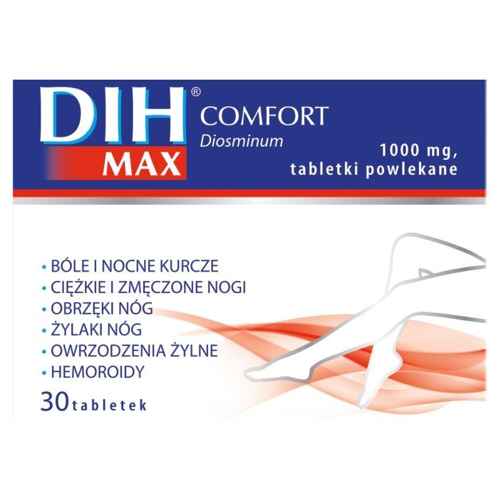 DIH Max Comfort, 1000 mg, tabletki powlekane, 30 szt. main product photo
