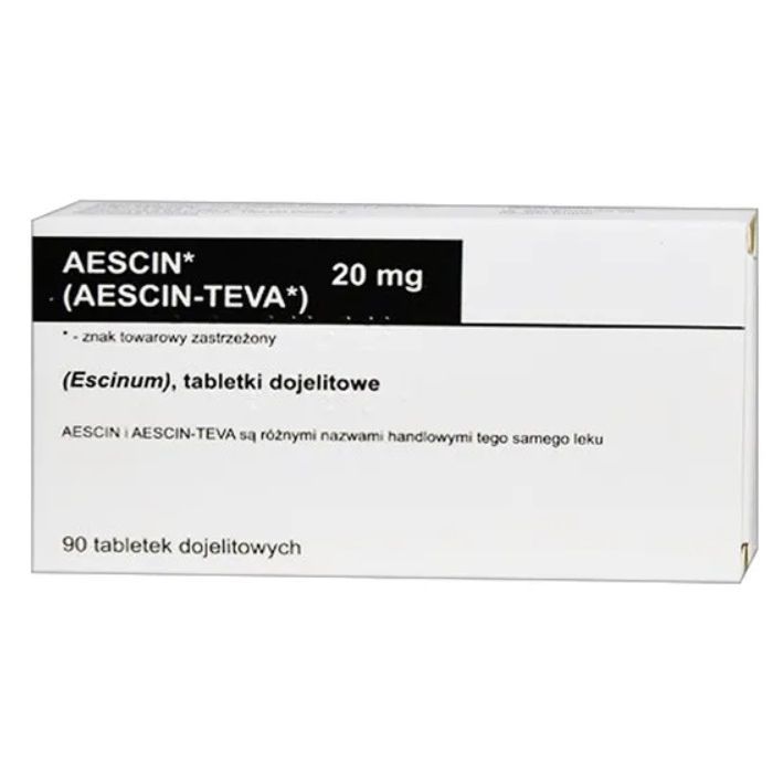 Aescin, 20 mg,tabl.dojelit.,(i.row),Delf,Czechy, 90 szt main product photo
