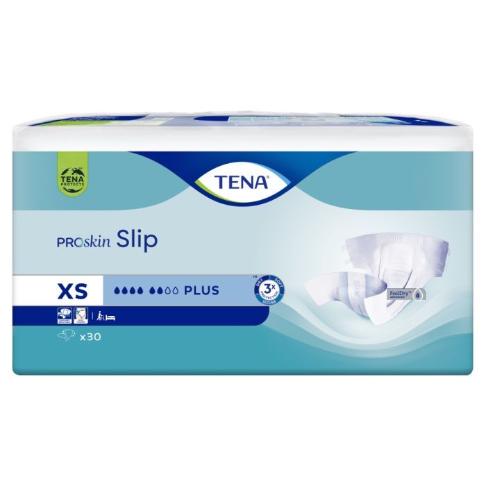 TENA Slip ProSkin Plus, pieluchomajtki, rozmiar XS, 30 szt. main product photo