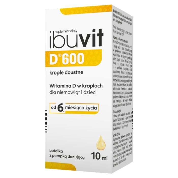 Ibuvit D 600, krople doustne, 10 ml main product photo