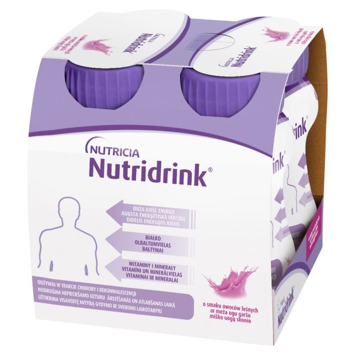 Nutridrink, smak owoców leśnych, płyn, 4 x 125 ml main product photo