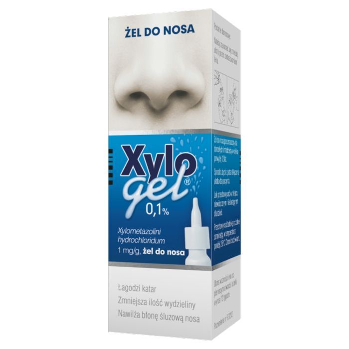 Xylogel, 0,1%, żel do nosa w butelce z dozownikiem, 10 g main product photo
