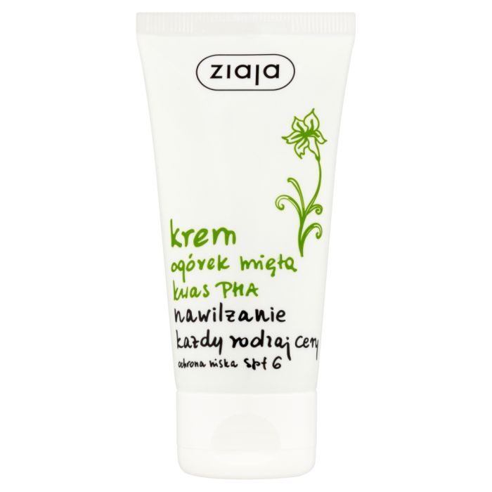 Ziaja Ogorek Mieta, krem,nawilz.,z kwas.PHA, 50 ml main product photo