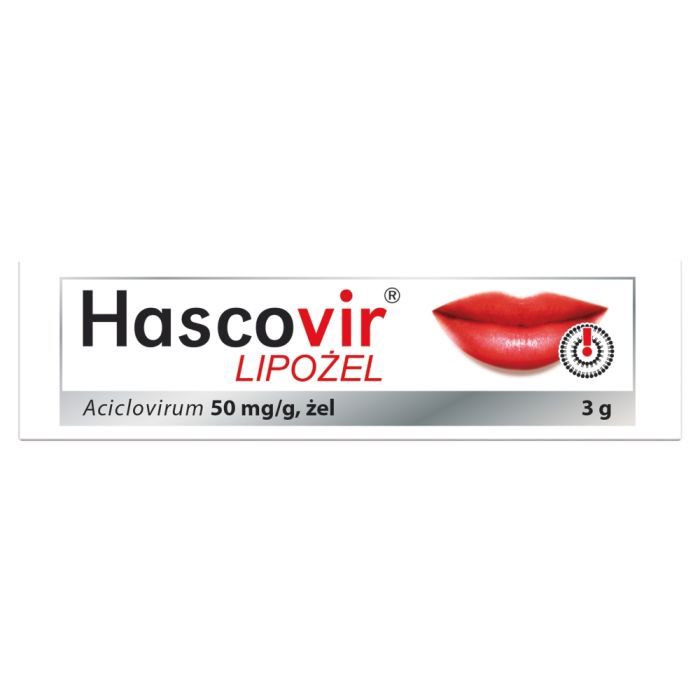 Hascovir Lipożel pro, 50 mg/g, żel, 3 g main product photo