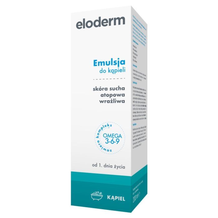 Eloderm Omega 3-6-9, emulsja do kąpieli, 200 ml main product photo