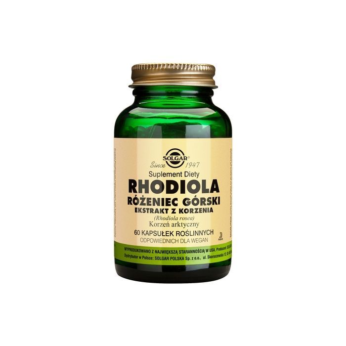 Solgar Rhodiola, Rozeniec Gorski, kaps., 60 szt main product photo