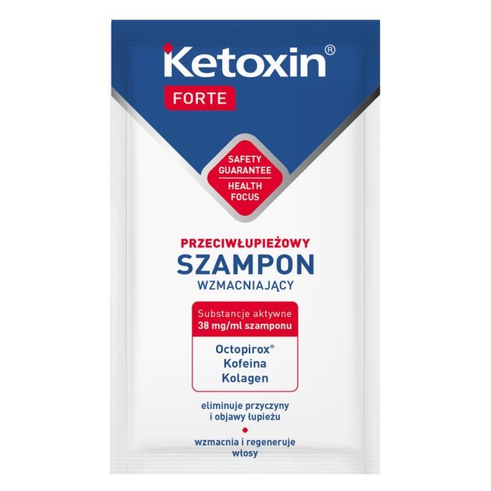 Ketoxin Forte Nowa Form., szamp, wzmac,p/lup., 6ml(sasz)