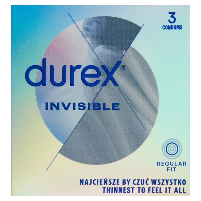 Durex Invisible, prezerwatywy dla większej bliskości, 3 szt. main product photo