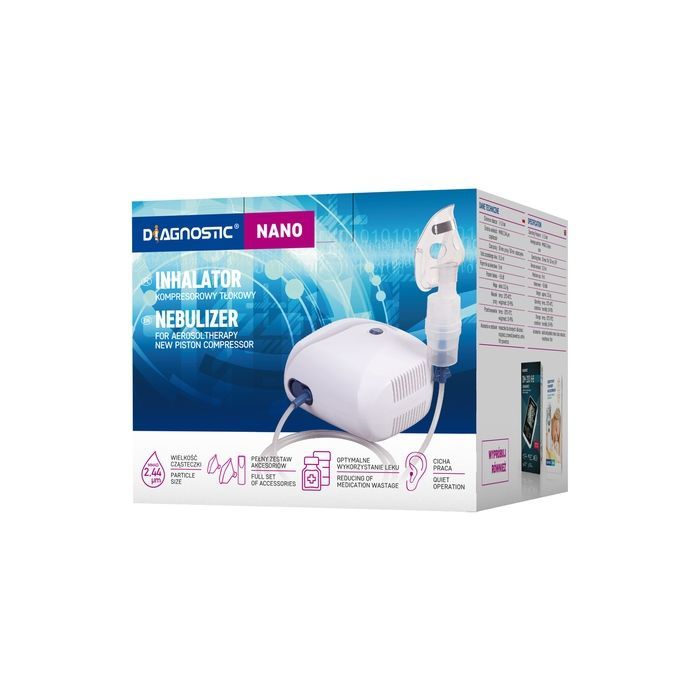 Inhalator Diagnostic Nano, kompresorowy tłokowy, 1 szt main product photo