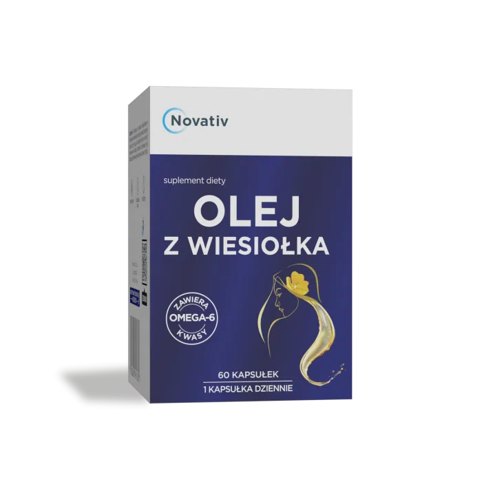 Novativ Olej z wiesiołka, kapsułki, 60 sztuk