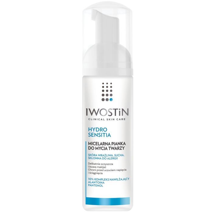 Iwostin Hydro Sensitia, micelarna pianka do mycia twarzy, 165 ml