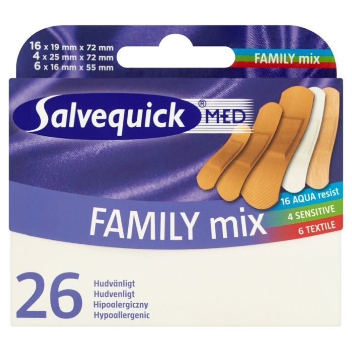 Salvequick Med, Family Mix, plastry, 26 szt. main product photo