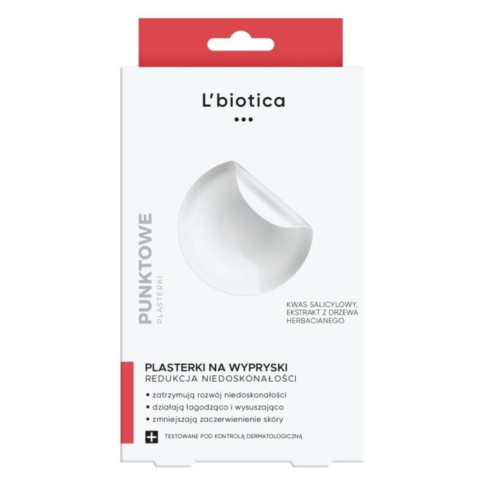 L`Biotica, plast.,punktowe,na wypryski, 3x12szt