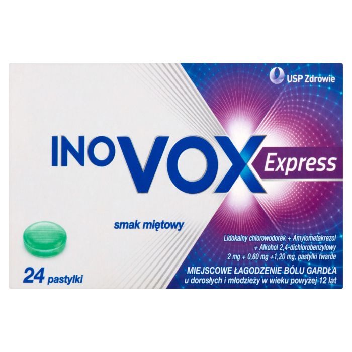 Inovox Express, pastylki twarde, smak miętowy, 24 szt. main product photo