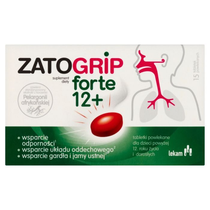 Zatogrip forte 12+, tabletki, 15 szt. main product photo