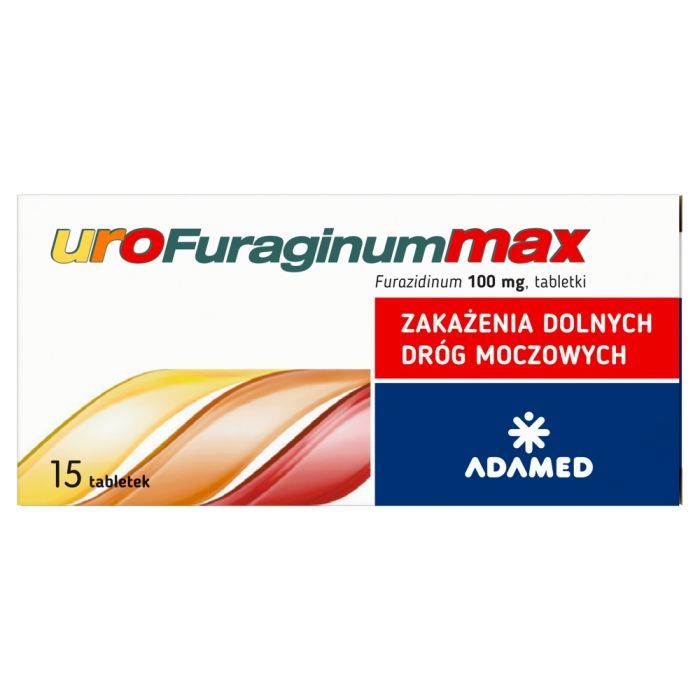 UroFuraginum Max, 100 mg, tabletki, 15 szt. main product photo