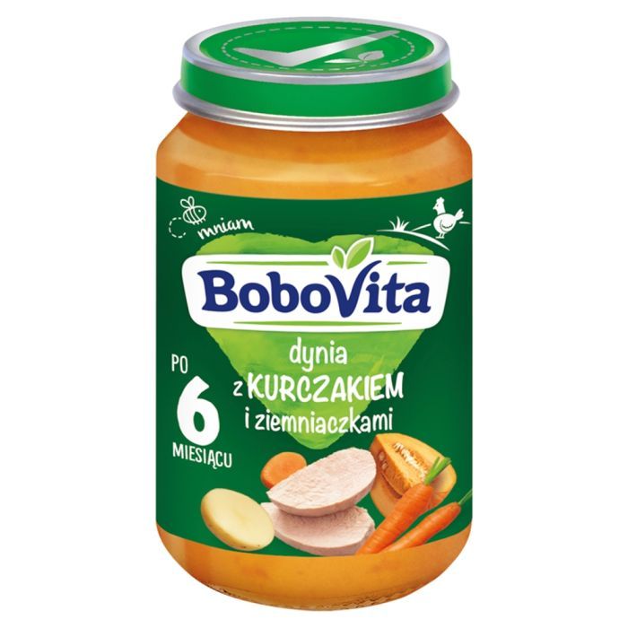 BoboVita, dynia z kurczakiem i ziemniaczkami, 6 m+, 190 g main product photo