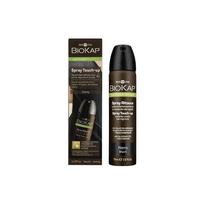 Biokap Nutricolor Delic.Touch Up,spray,d/wl.,czarny, 75 ml main product photo