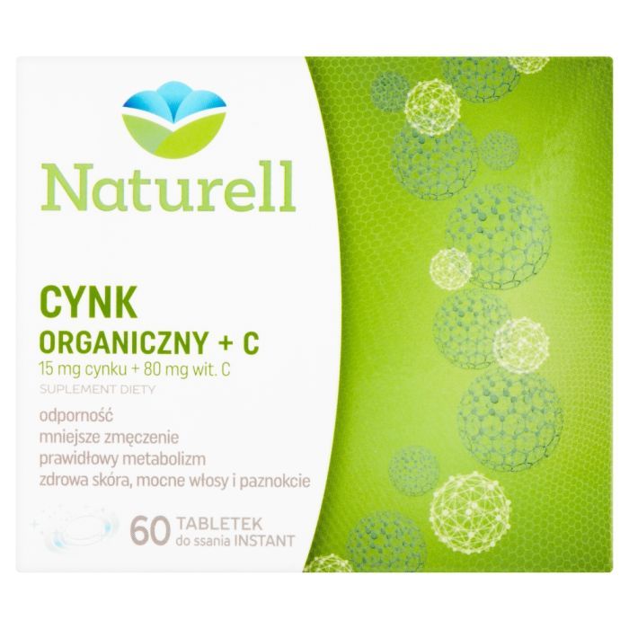 Naturell Cynk Organiczny + C, tabletki, 60 szt. main product photo