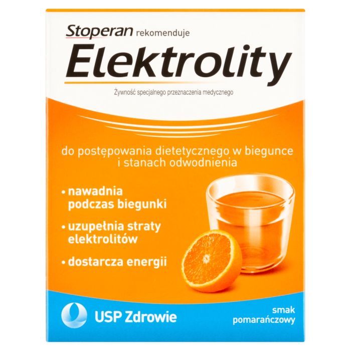Stoperan, Elektrolity, proszek, smak pomarańczowy, 7 saszetek main product photo