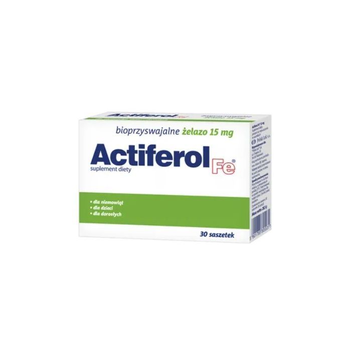 Actiferol Fe, 15 mg, prosz.d/rozp., 30 sasz. main product photo