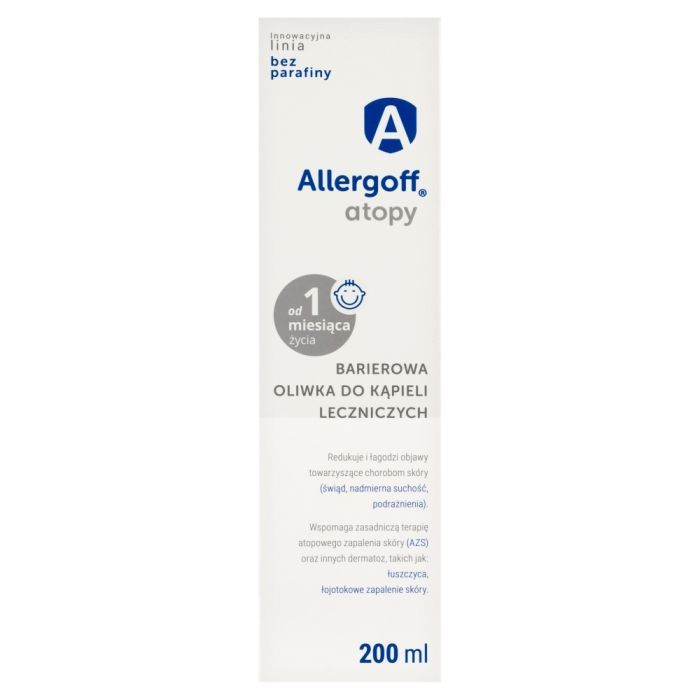 Allergoff, barierowa oliwka do kąpieli leczniczych, 200 ml main product photo