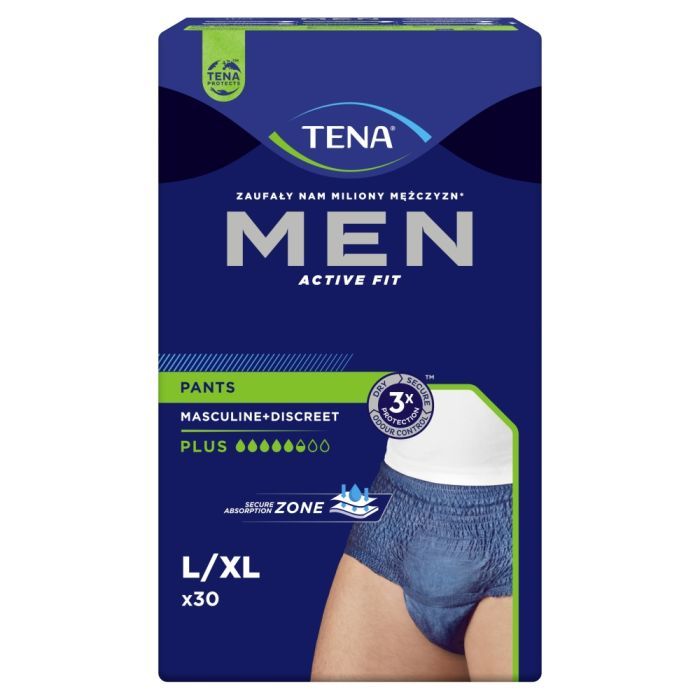 TENA Men Pants Plus, majtki chłonne, rozmiar L, 30 szt. main product photo