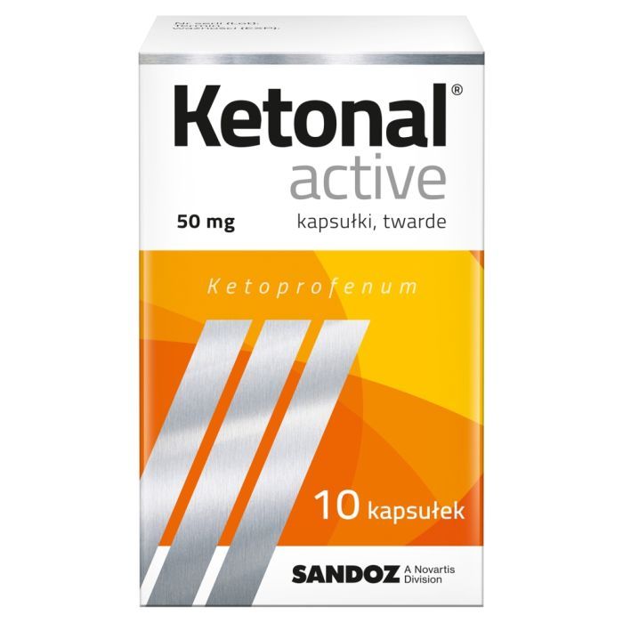Ketonal Active, 50 mg, kapsułki twarde, 10 szt. main product photo
