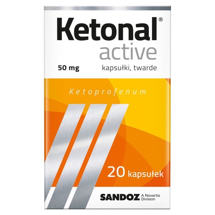 Ketonal Active, 50 mg, kapsułki twarde, 20 szt. main product photo