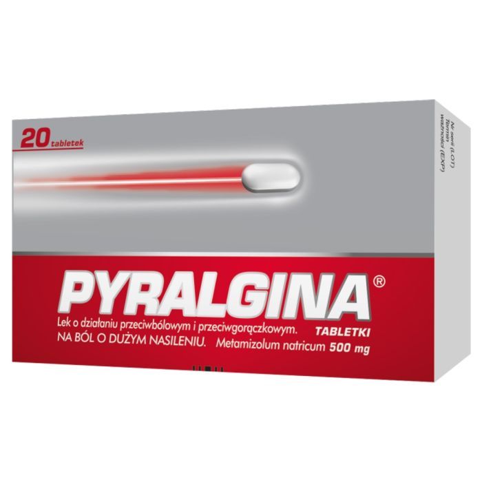 Pyralgina, 500 mg, tabletki, 20 szt. main product photo