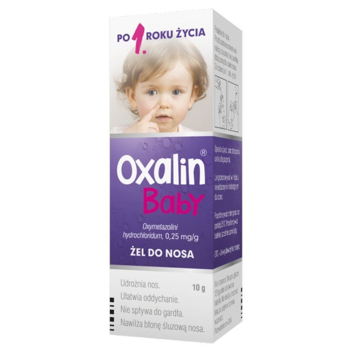 Oxalin Baby, 0,25 mg/g, żel do nosa, 10 g, butelka main product photo