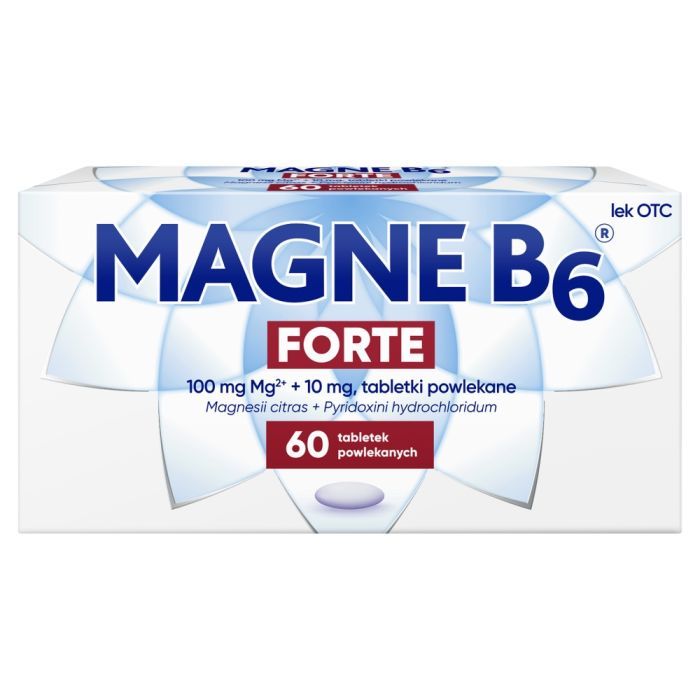 Magne B6 Forte, 100 mg+10 mg, tabletki powlekane, 60 szt. main product photo
