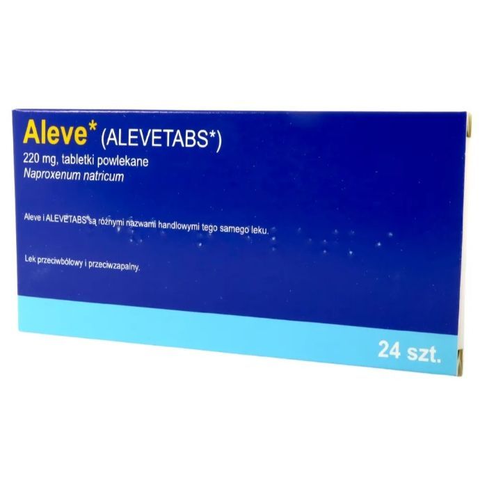 Aleve, 220 mg,tabl.powl.,(i.row),Delf,Francja, 24 szt main product photo
