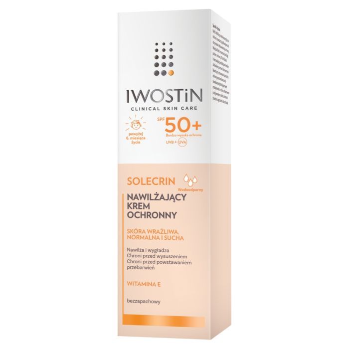 Iwostin Solecrin, nawilżający krem ochronny, SPF50+, 50 ml main product photo