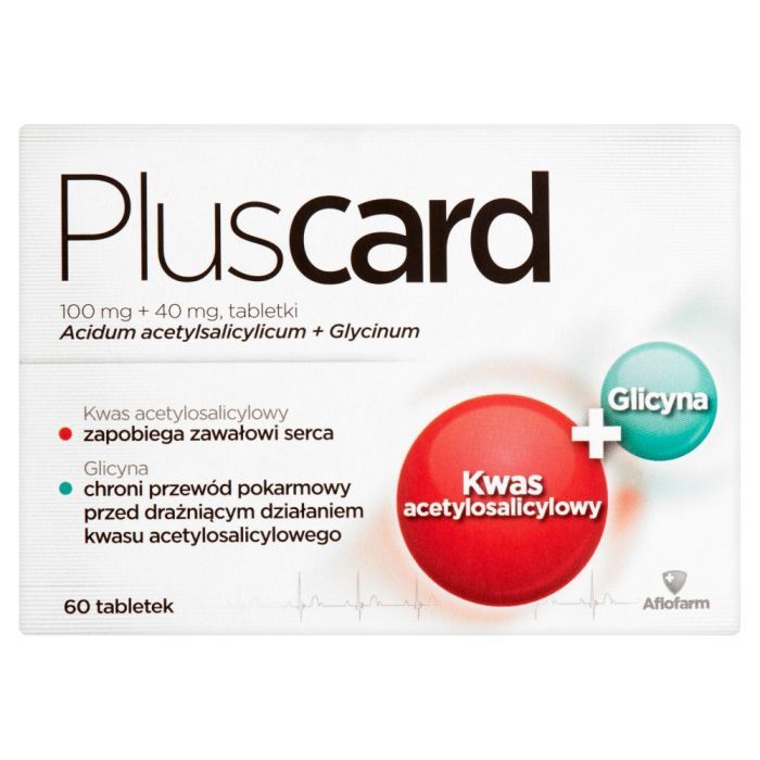 Pluscard, 100 mg + 40 mg, tabletki, 60 szt. main product photo