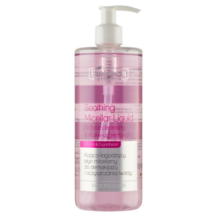 Bielenda Professional, Kojąco-łagodzący płyn micelarny do demakijażu i oczyszczania twarzy, 500 ml main product photo