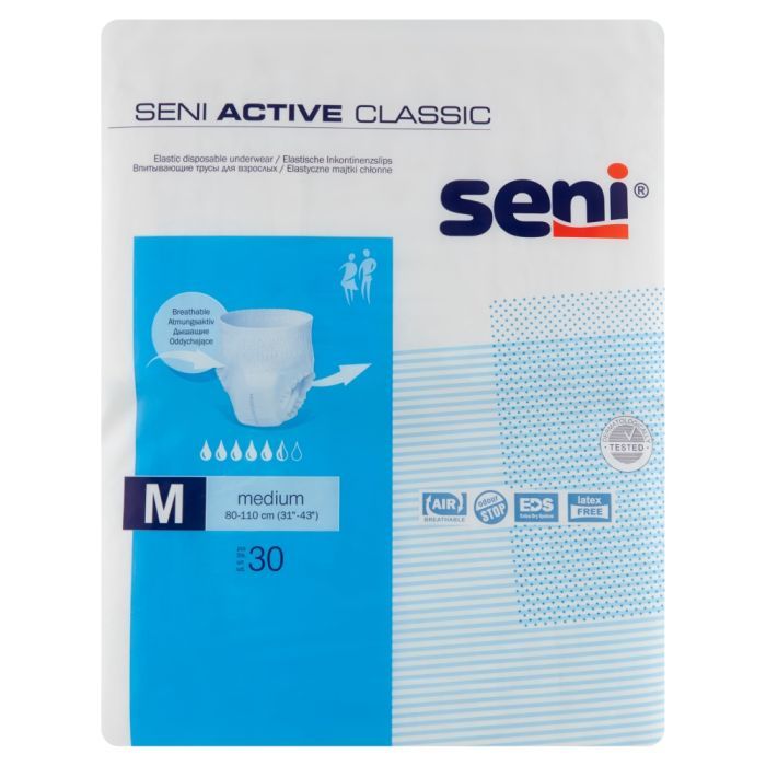 Seni Active Classic, majtki chłonne, medium, 30 szt. main product photo