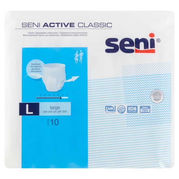 Seni Active Classic, majtki chłonne, large, 10 szt. main product photo