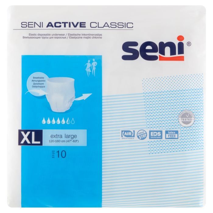 Seni Active Classic, majtki chłonne, extra large, 10 szt main product photo