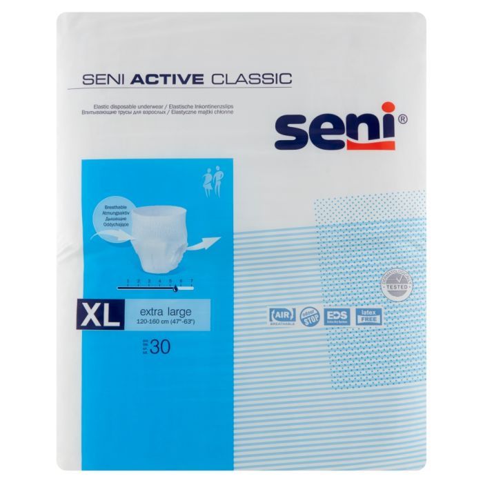 Seni Active Classic, majtki chłonne, extra large, 30 szt. main product photo