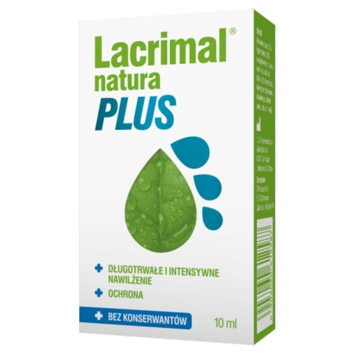 Lacrimal Natura Plus, krople do oczu, 10 ml main product photo