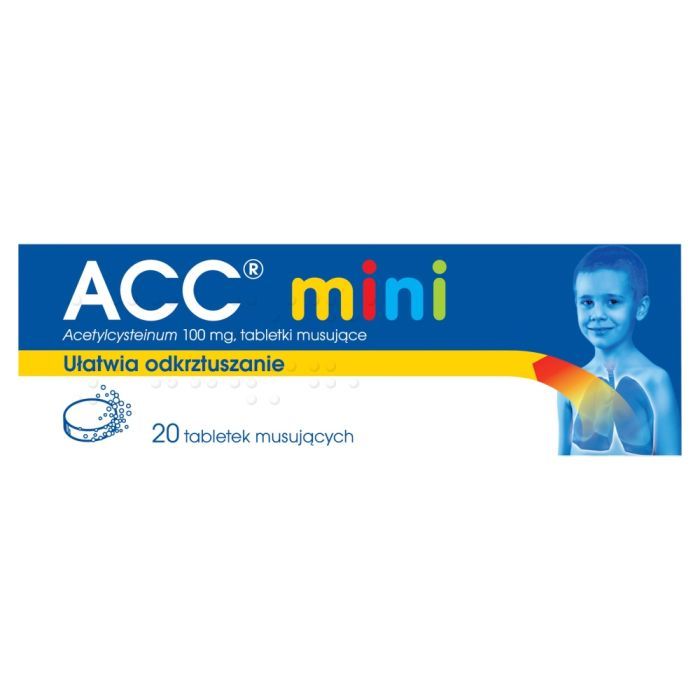 ACC mini, 100 mg, tabletki musujące, 20 szt. main product photo