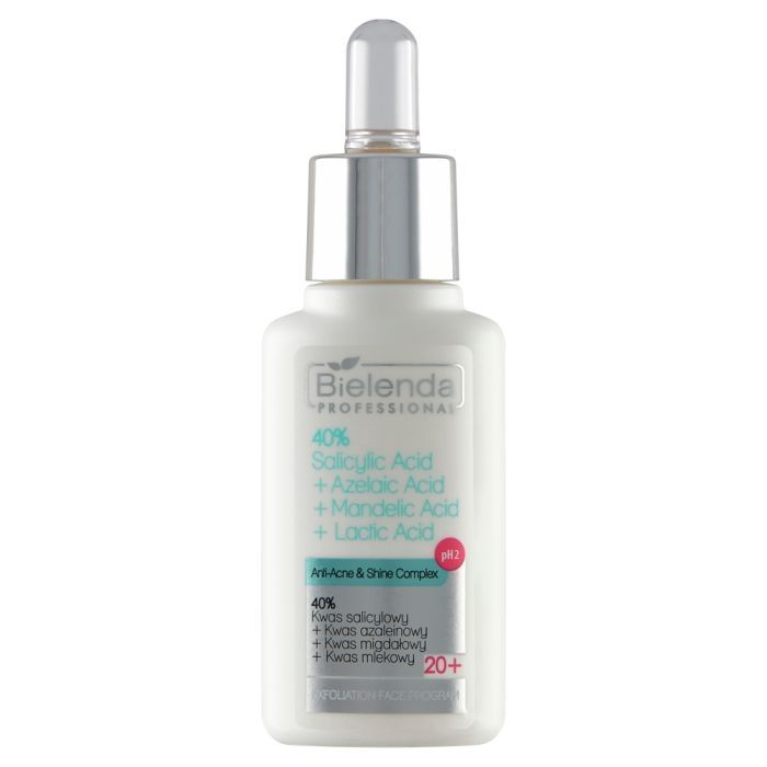 Bielenda Professional, płyn 40% kwas salicylowy, kwas azelainowy, kwas migdałowy, kwas mlekowy, 30 g main product photo