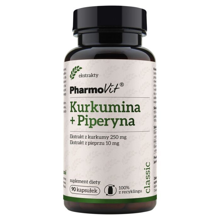 Kurkumina + Piperyna, kaps.,(Pharmovit), 90 szt main product photo