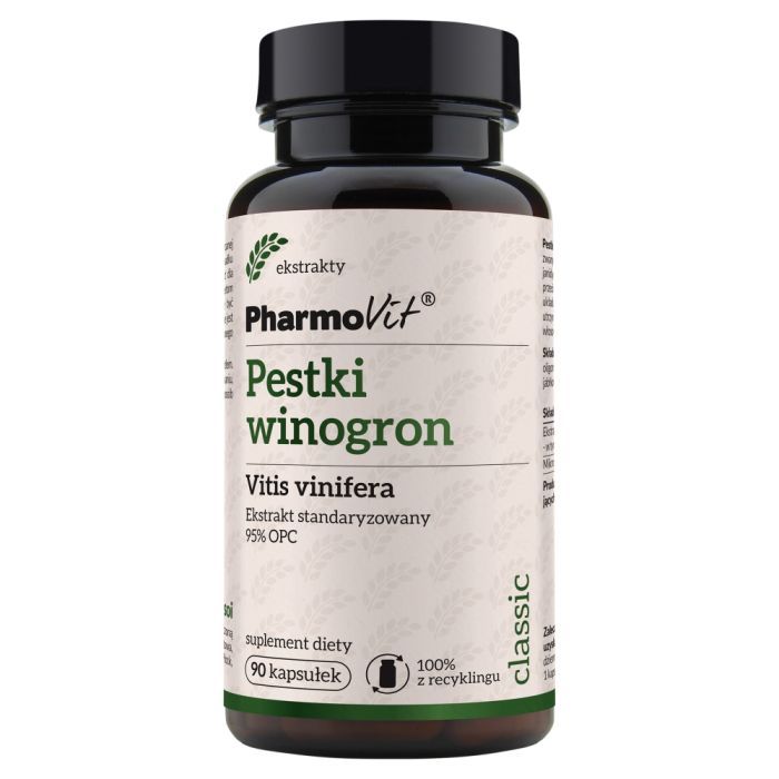 Pestki winogron, kaps., 90 szt main product photo